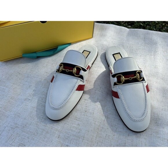 adidas x Gucci women's slipper with Horsebit 38.5 NEW - Picture 6 of 16